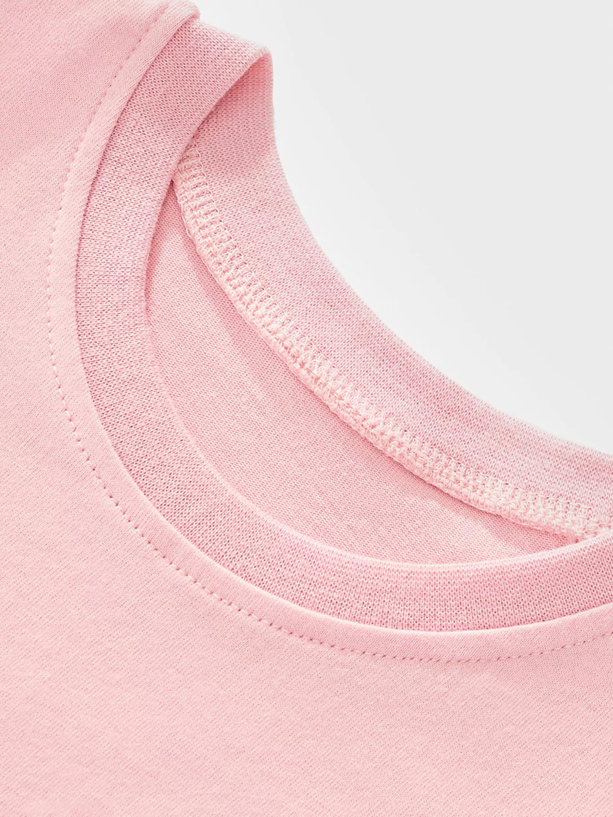 Peach ballerina mouse graphic shirt — round neckline