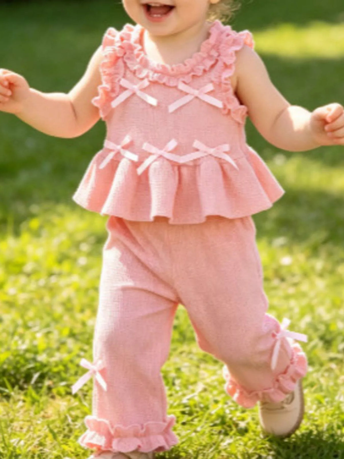 Pink outfit on a child