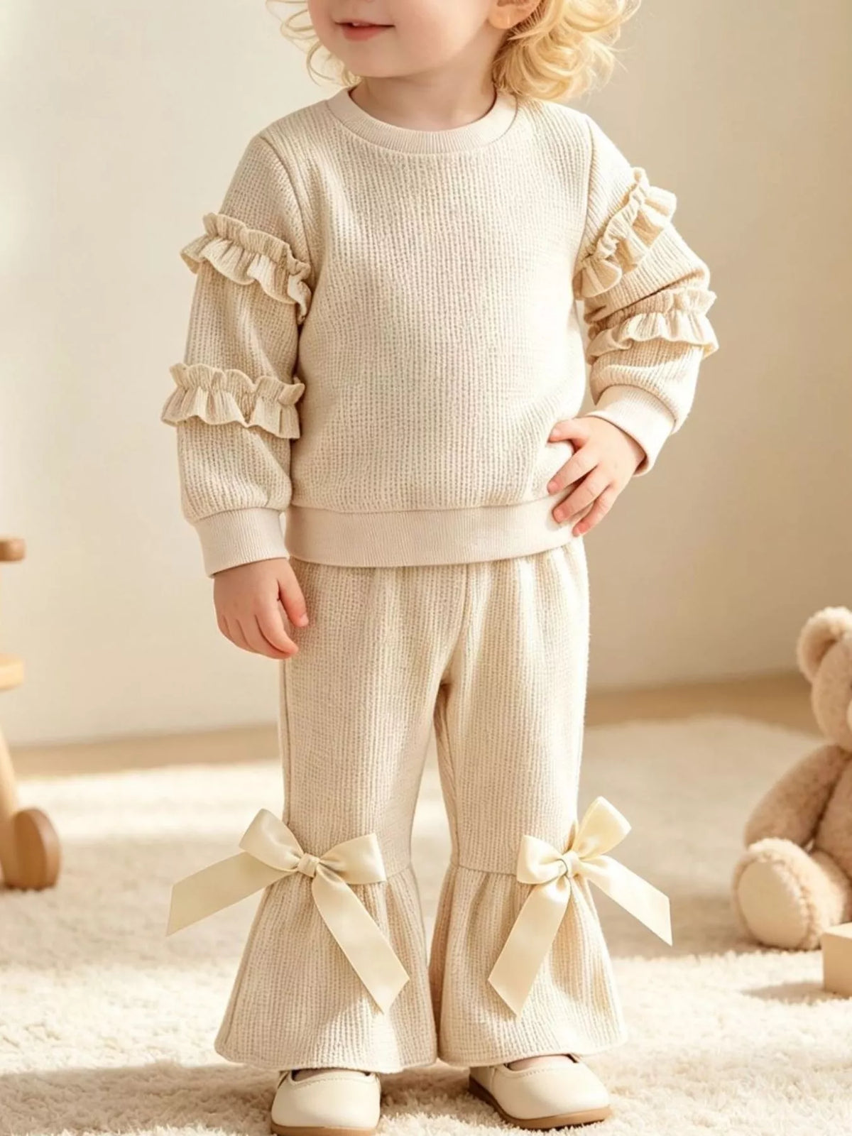 Cream outfit on a child
