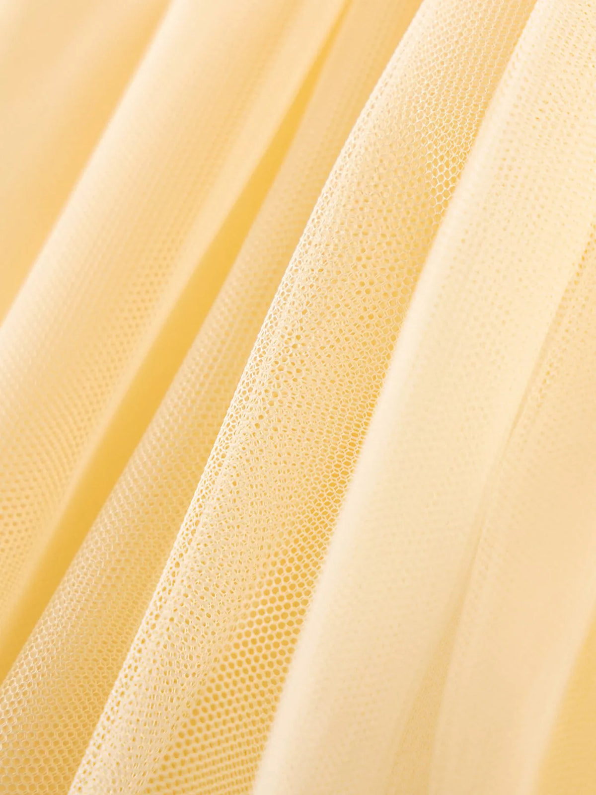 Yellow Rabbit Long Sleeve Tulle Dress — tulle skirt detail