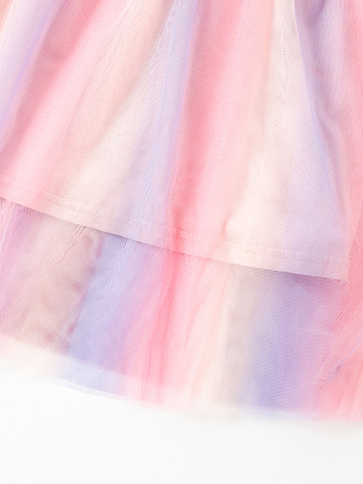 Ballerina Graphic Rainbow Tulle Dress — pastel tulle skirt