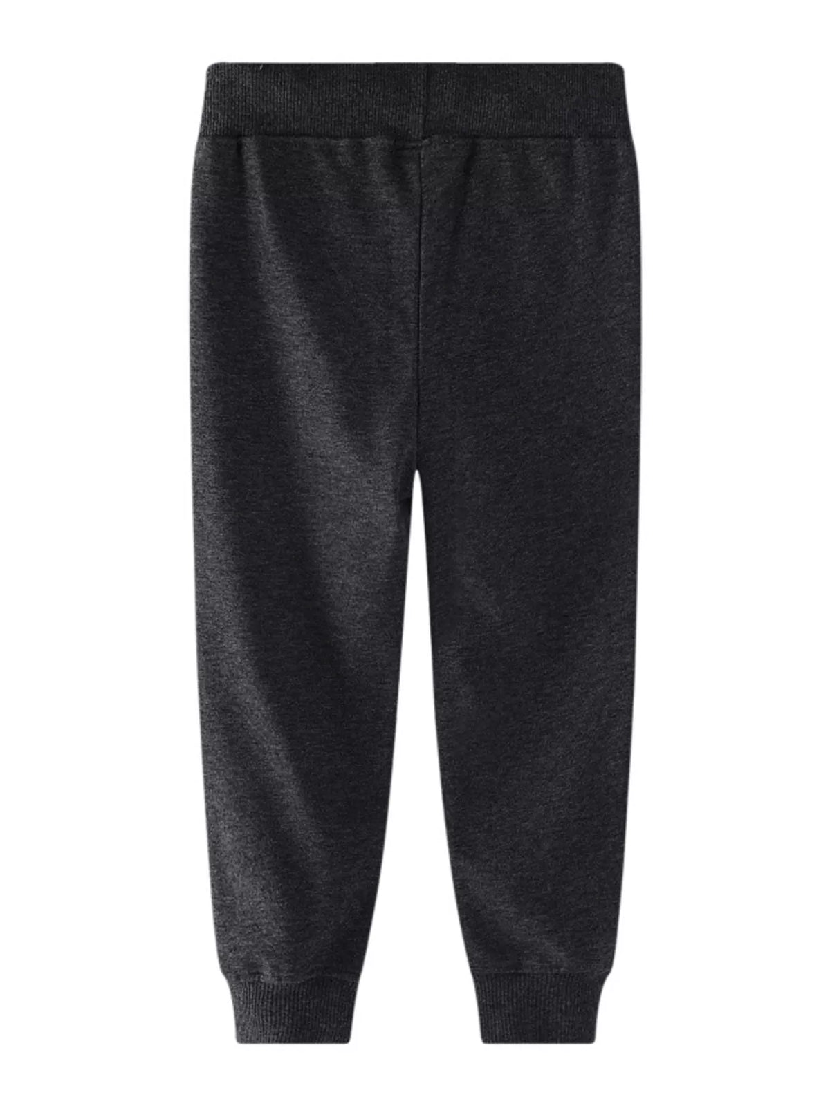 Back of the plain black joggers