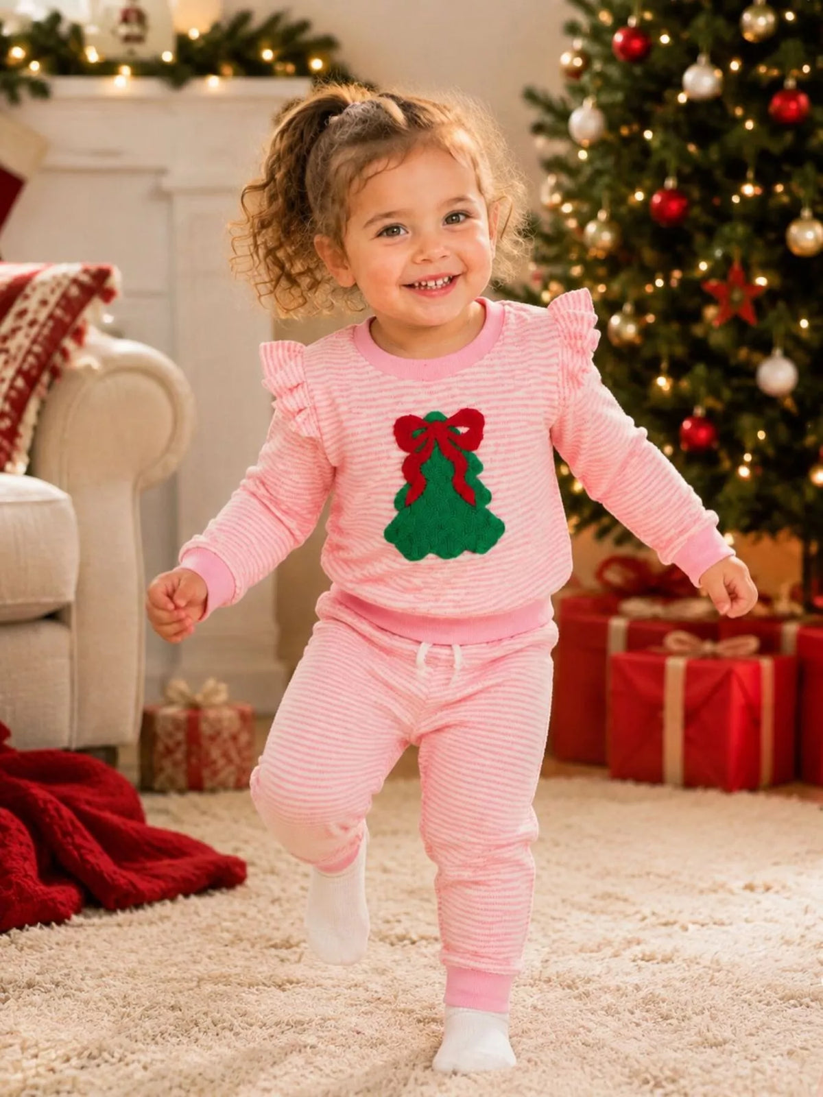 Outfit on a child walking