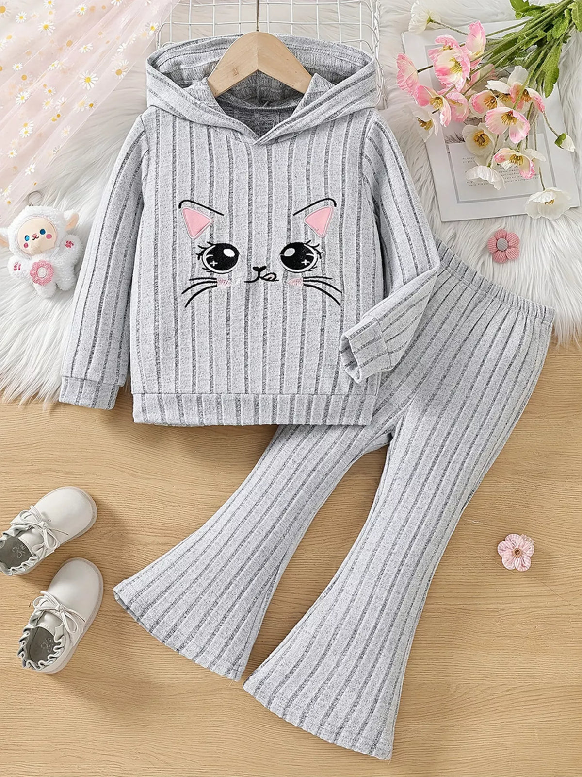 Outfit displayed on a hanger
