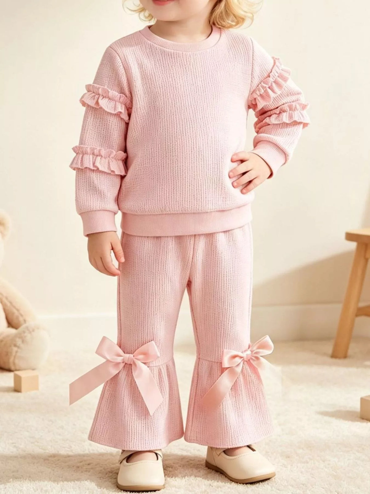 Pink outfit on a child