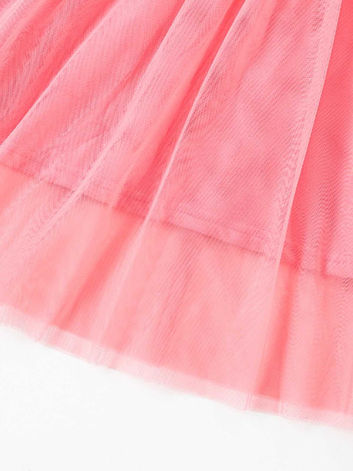 Sequin Flower Coral Tulle Dress — coral tulle skirt