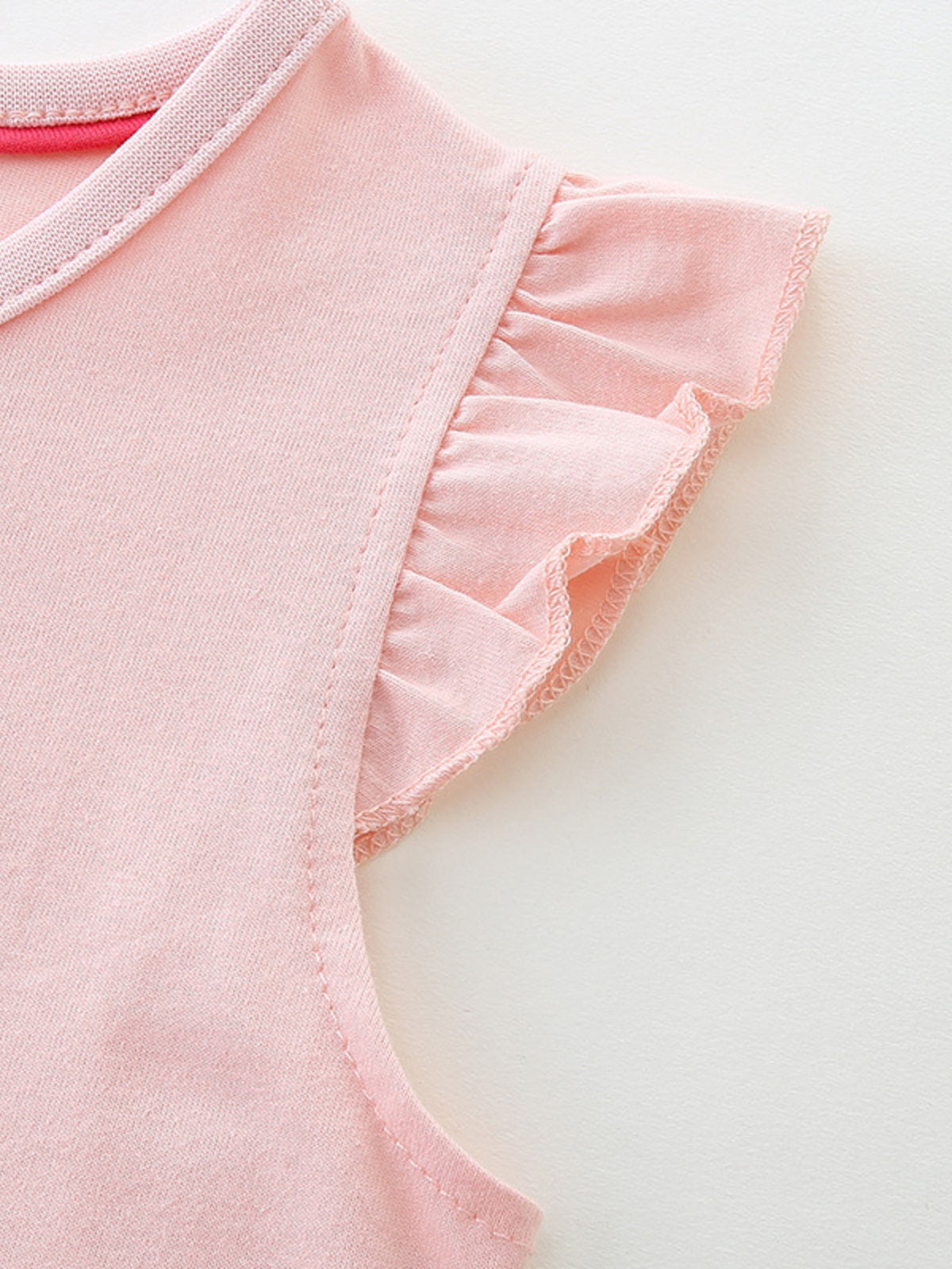 Pink Flamingo Tiered Tulle Dress — ruffle shoulder