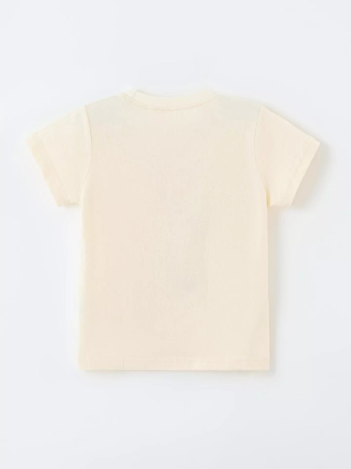 Back of the plain cream tee