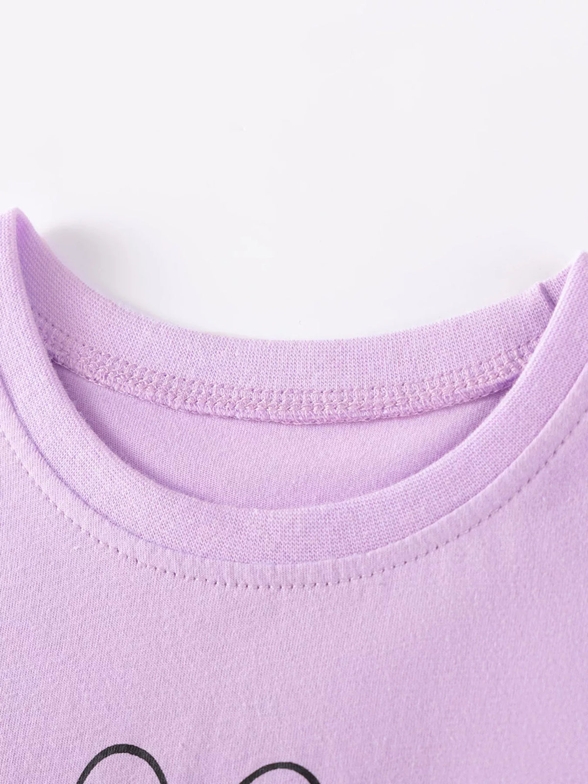 Lavender round neckline
