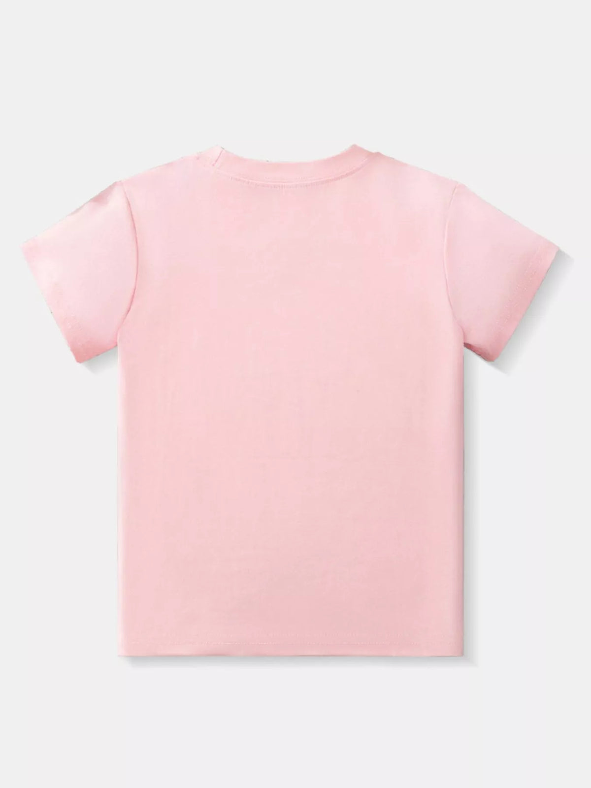 Pink ice cream graphic shirt — plain back