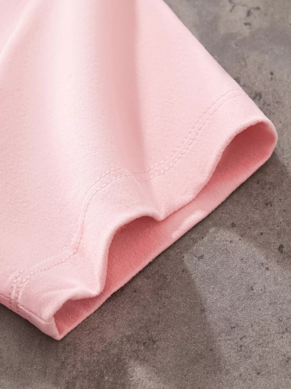Pink three ballerinas graphic shirt — short sleeve hem