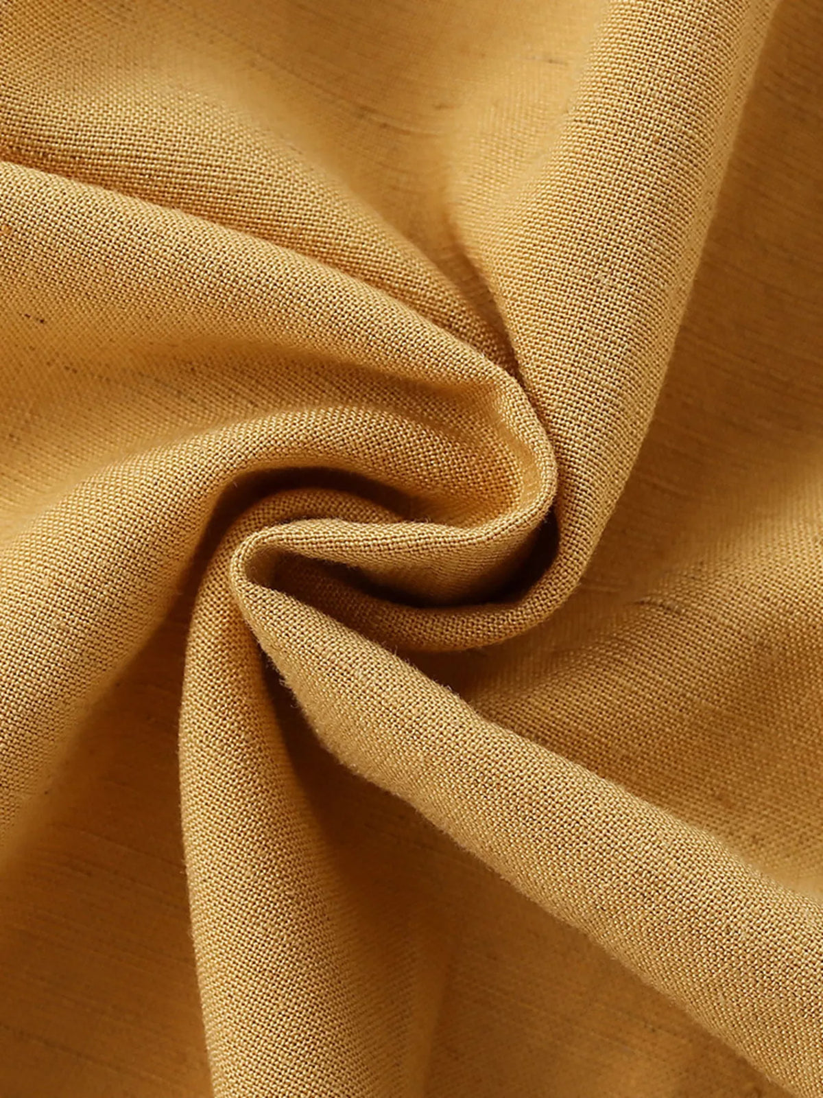 Mustard fabric close-up
