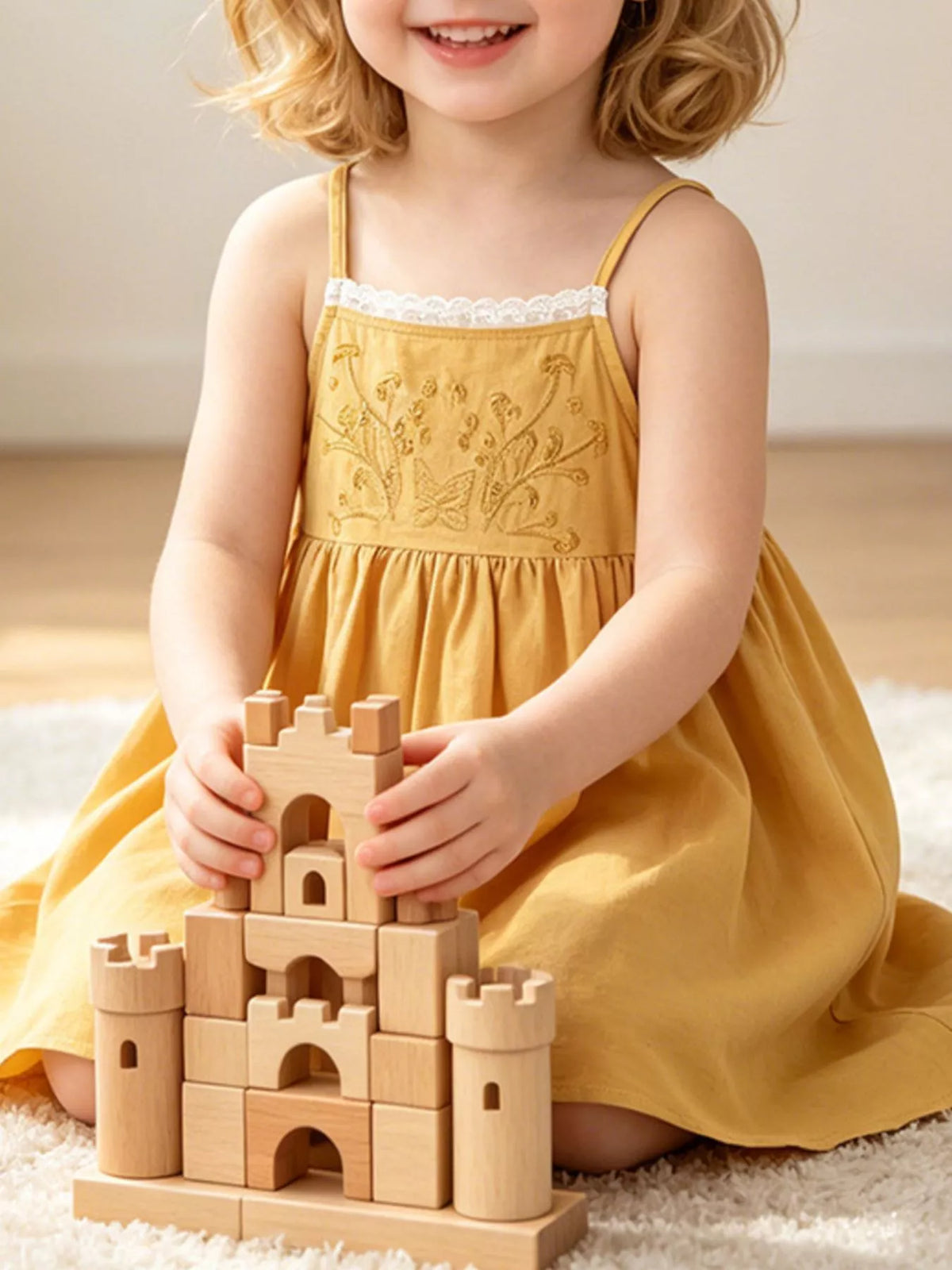 Dress on a seated child