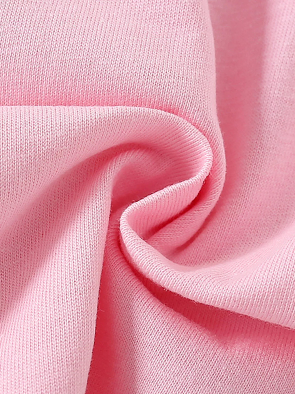 Pink mouse ballerina applique ruffle sleeve shirt — pink fabric