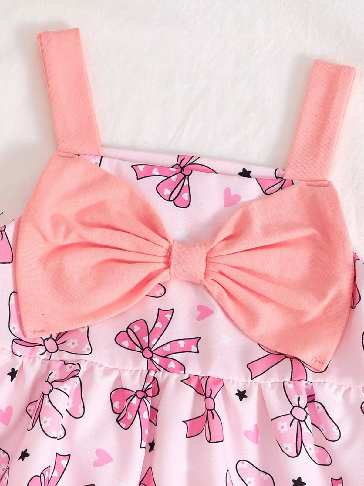 Baby Bow Front Printed Sundress — ballet dress bodice bow