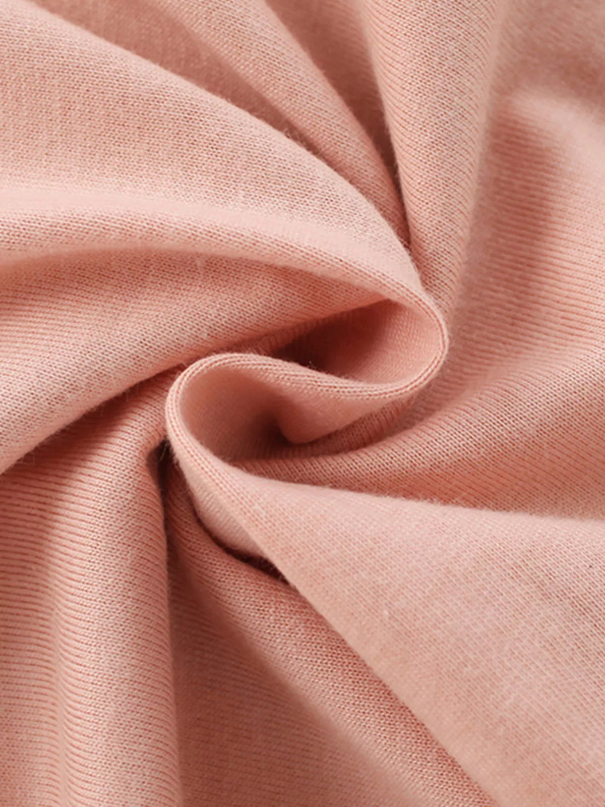 Peach dressed animal graphic puff sleeve shirt — peach fabric