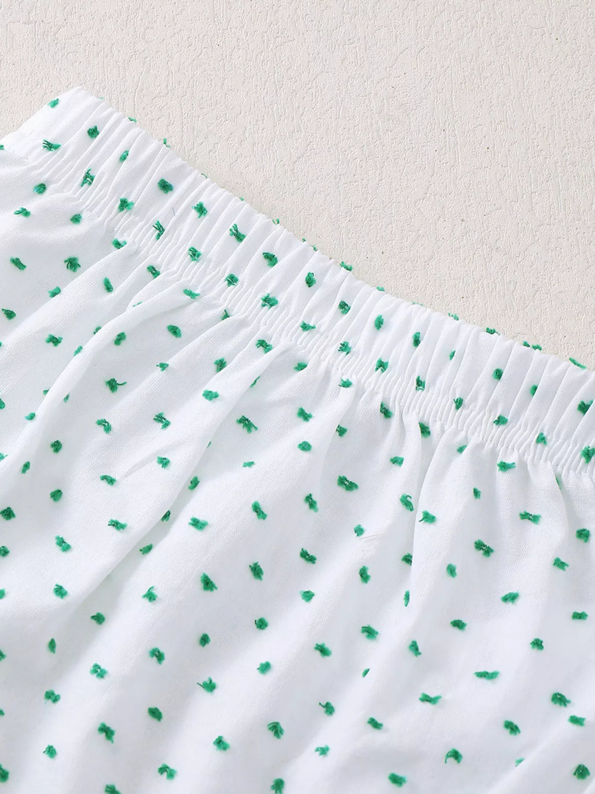 Lucky Charm gingham collar top and bloomers set — bloomers elastic waistband