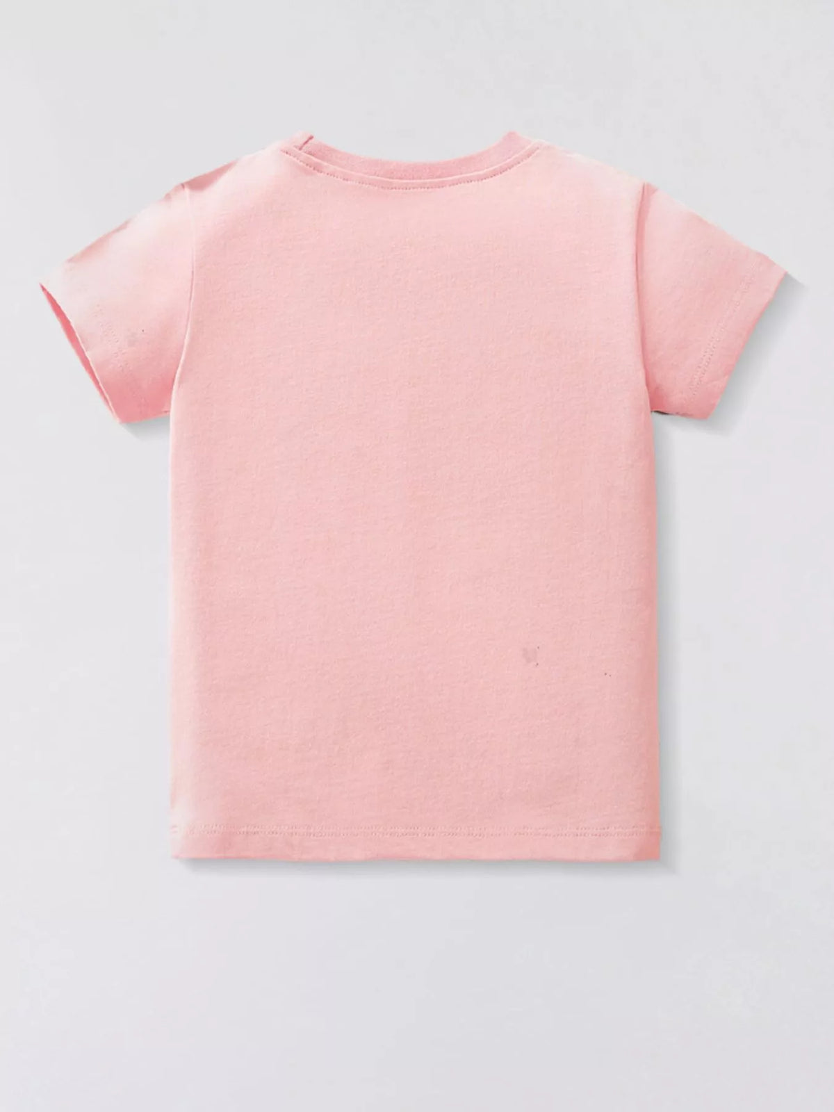 Peach ballerina mouse graphic shirt — plain back