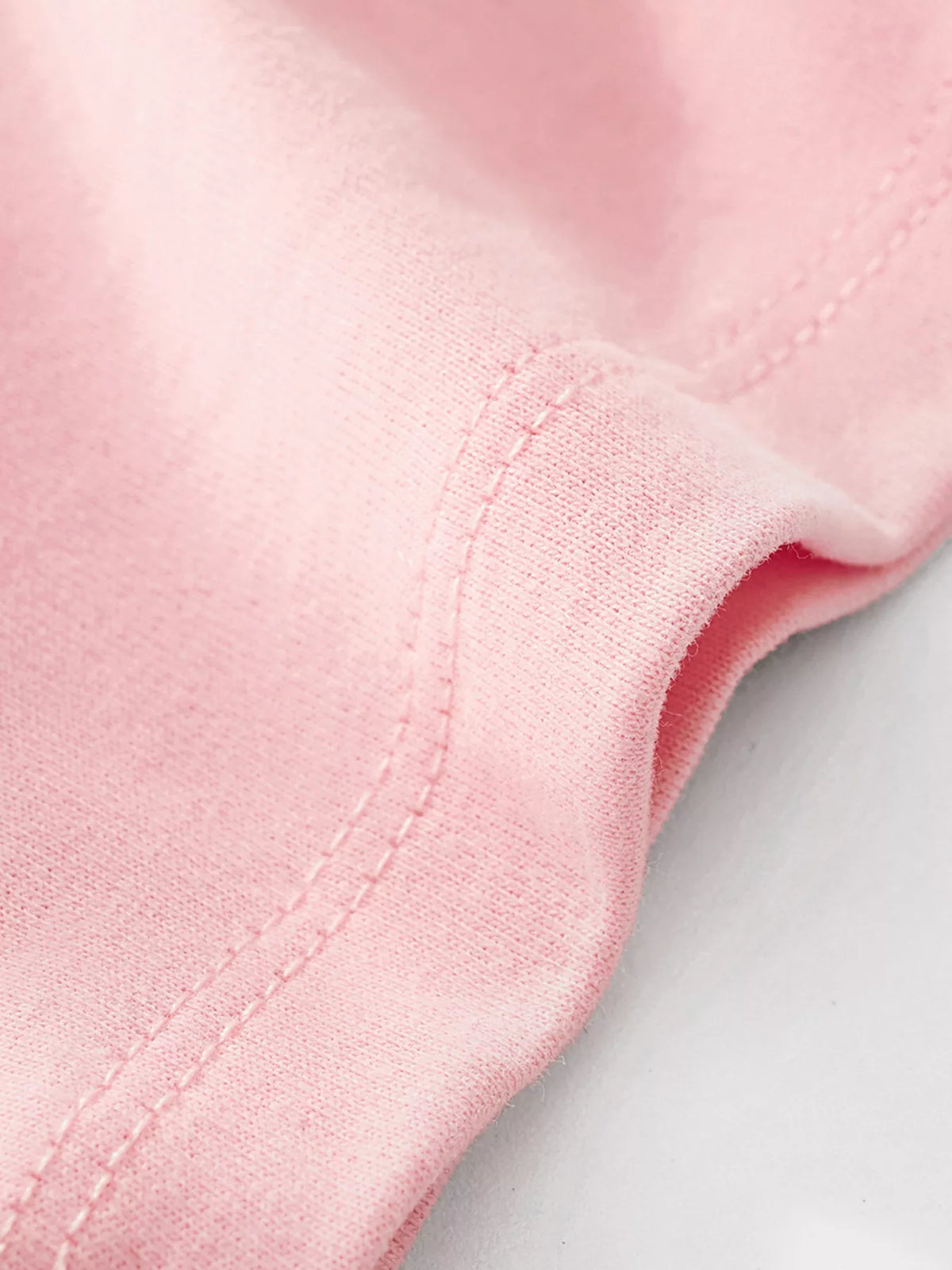 Peach ballerina mouse graphic shirt — short sleeve hem