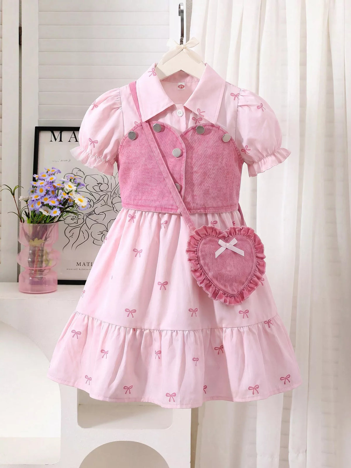 Outfit displayed on a hanger