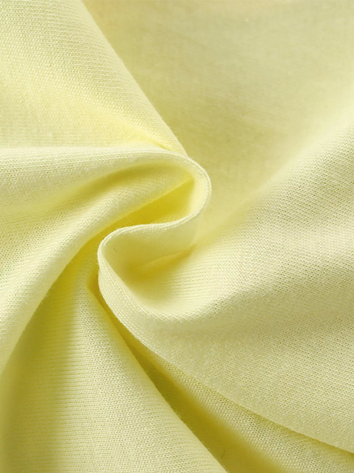 Yellow unicorn graphic ruffle sleeve shirt — yellow fabric